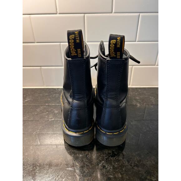 Dr. Martens Women's Leather Smooth Lace Up Combat Boots Winter Black Size 5 - Picture 7 of 10